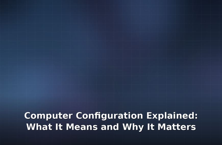 Computer Configuration Explained: What It Means and Why It Matters